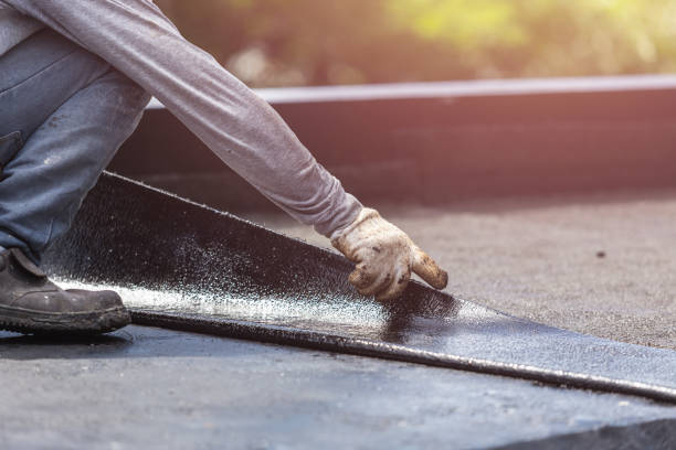 Professional Basement Waterproofing technician working in Bordentown, NJ